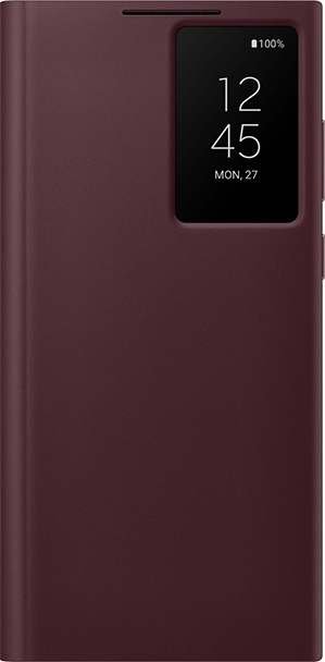 Samsung S-View Folio - Samsung Galaxy S22 Ultra - Burgundy